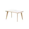 White/Natural Wood