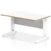 White/Natural Wood