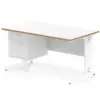White/Natural Wood