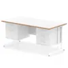 White/Natural Wood